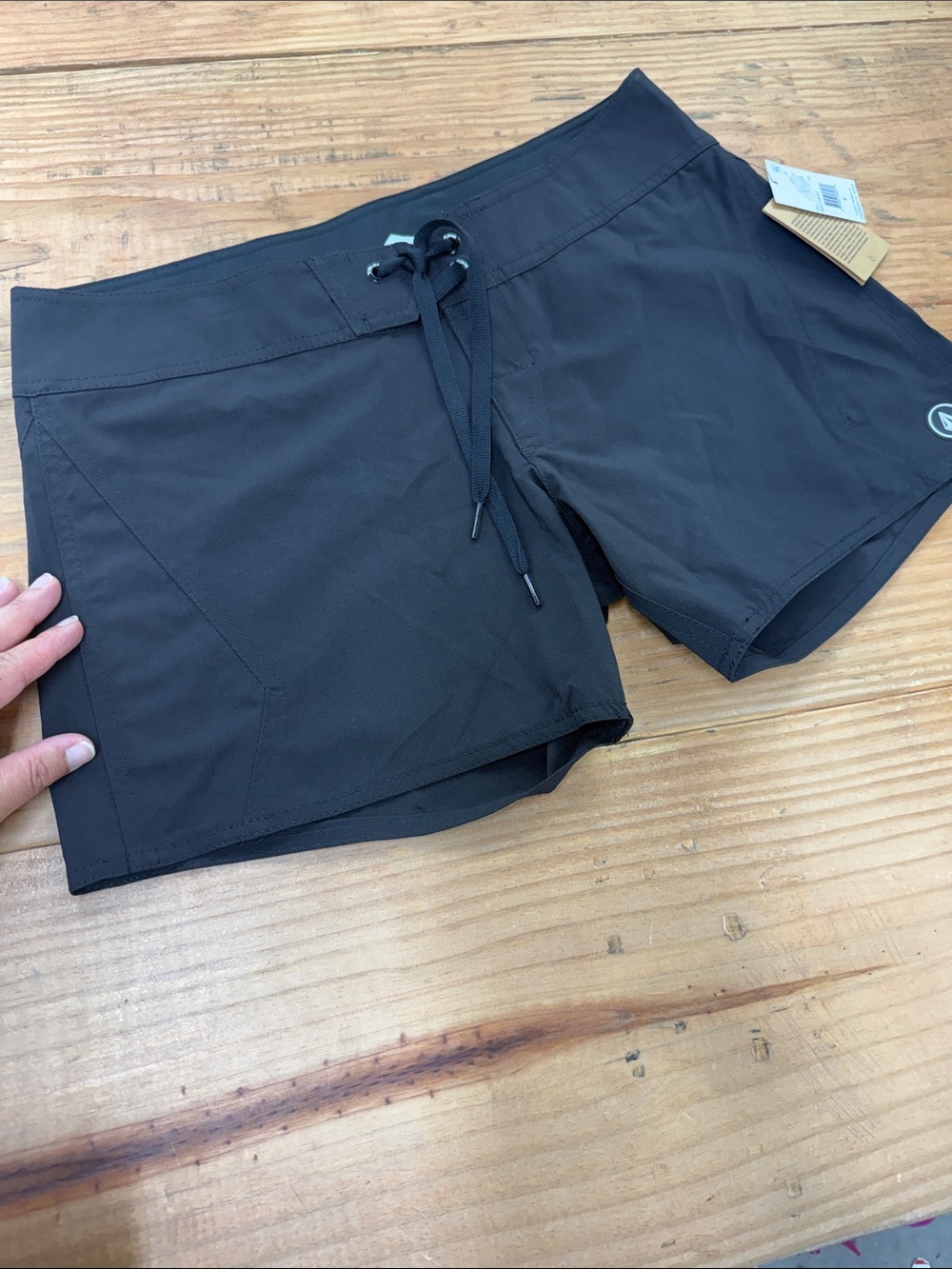 Volcom Black Athletic Boardshorts with Drawstring